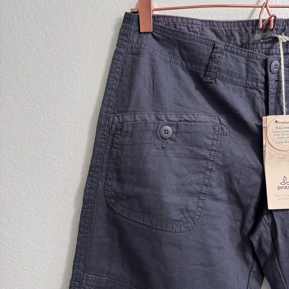 NWT Prana Kelly Capri Cargo Dark Blue Size 4 - Picture 7 of 15